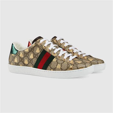 gucci ace gg supreme sneaker replica|gucci ace sneakers gg print.